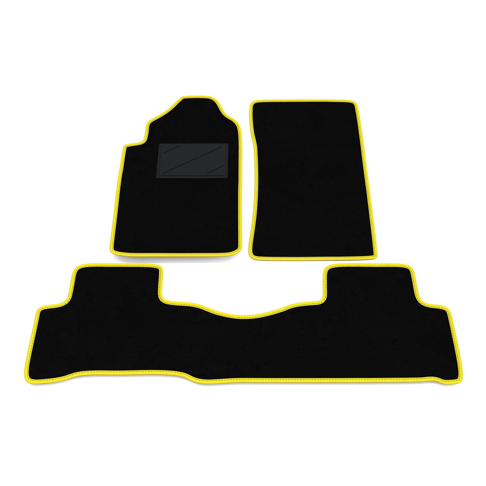 Tapis de sol arrière noir pour SsangYong Rexton 2002-2012