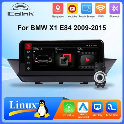 Linux Autoradio Android Auto Apple Carplay Für BMW X1 Serie E84 2010-2015 iDrive