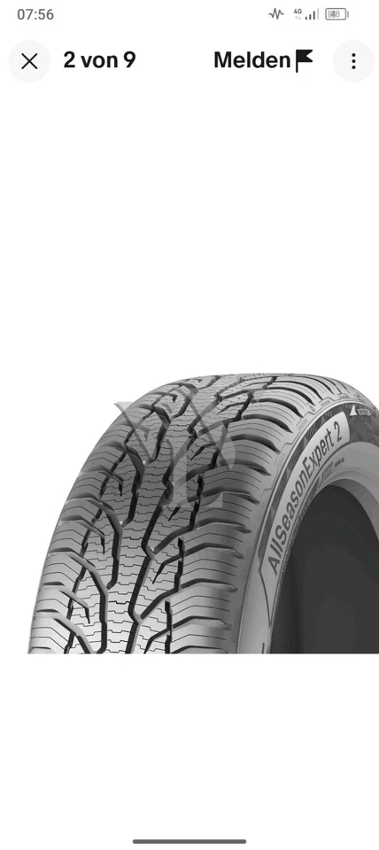 Allwetterreifen Uniroyal 205/55 R16  ca.7mm - Bild 3 von 4