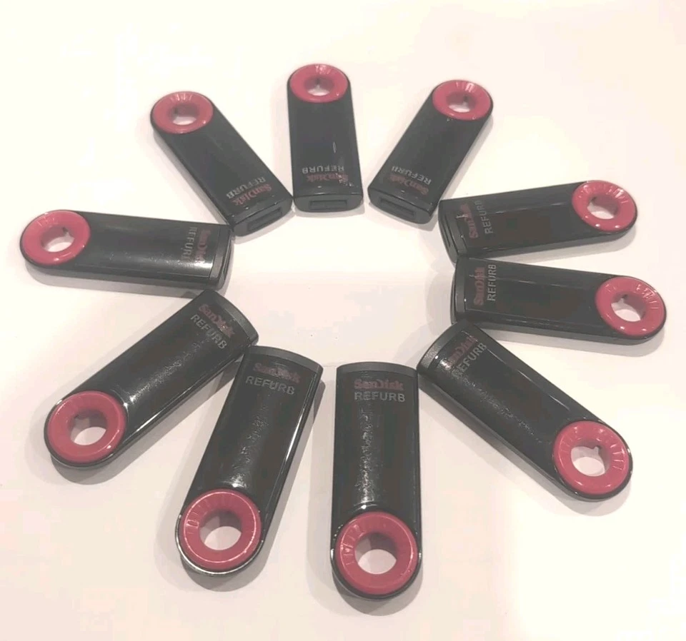 Lot of 10 SanDisk 64GB Cruzer Dial USB Flash Drive SDCZ57-064G