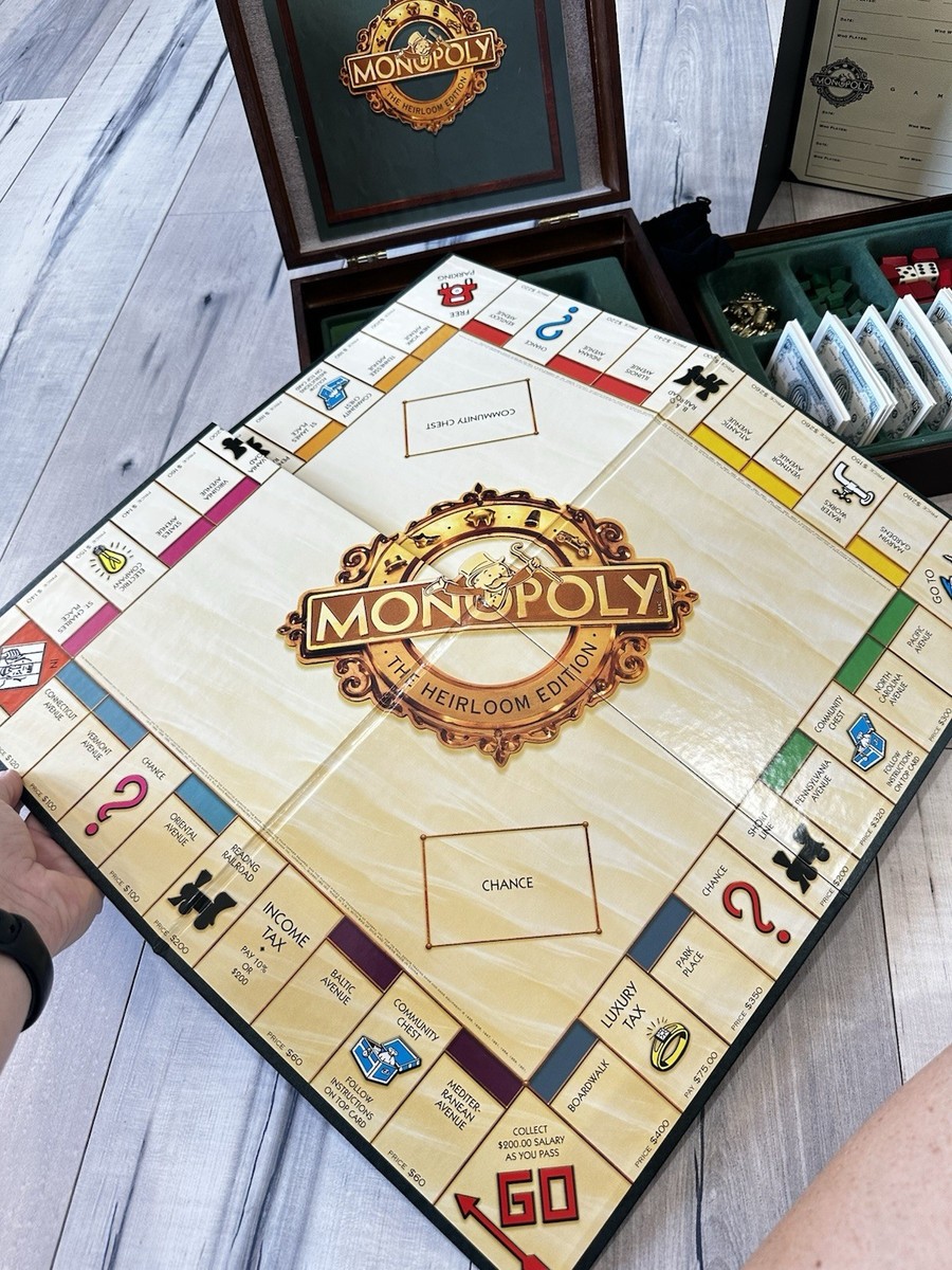 Monopoly The Heirloom Edition 1997 Parker Bros Wood Box | eBay