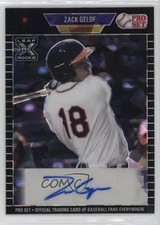 2021 Leaf Pro Set Metal 1989 Ebony Crystals /7 Zack Gelof #PA-ZG1 Auto nd3