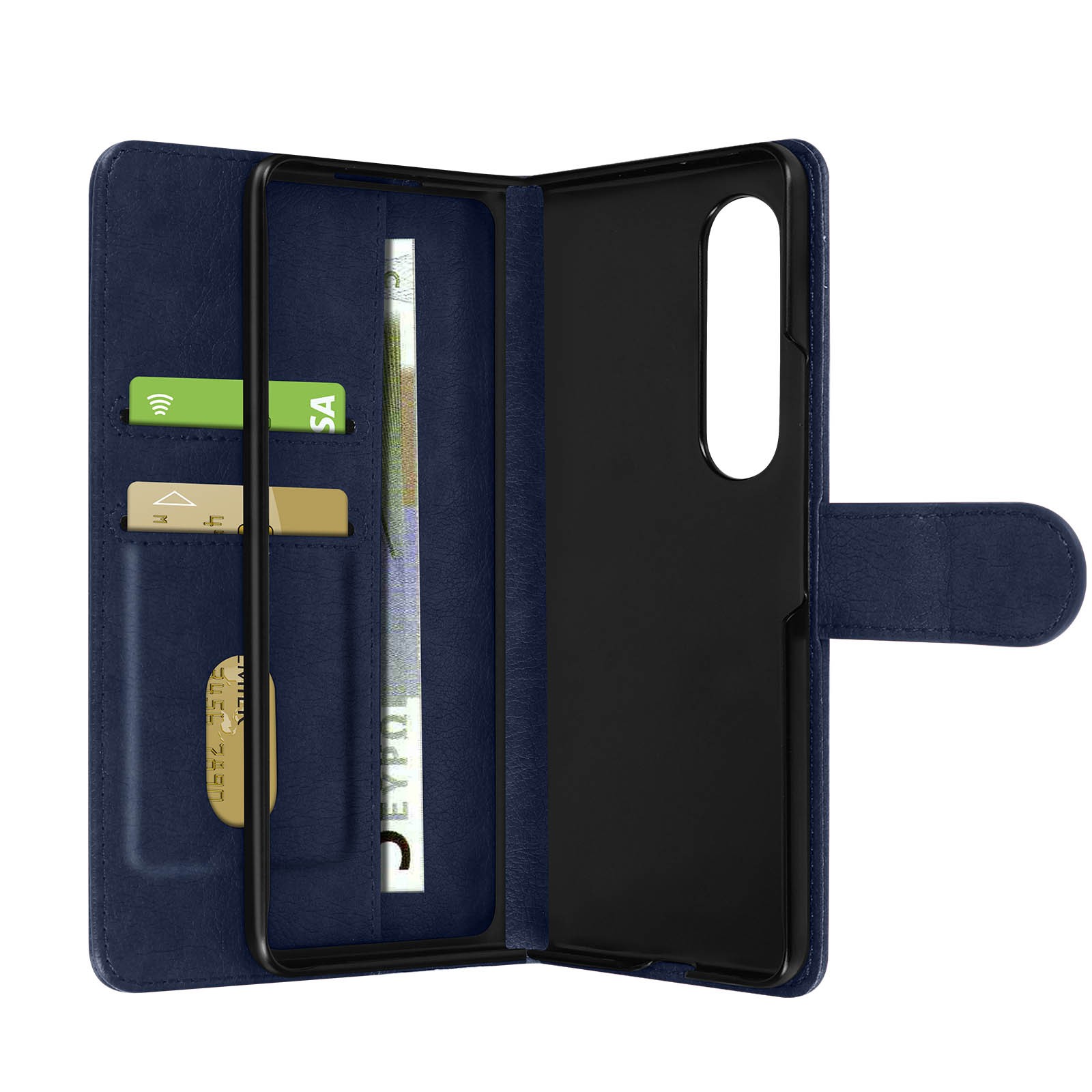 Housse Galaxy Z Fold 3 bleue idéale pour vos déplacements professionnels