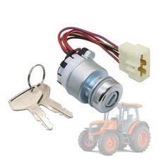 Ignition Starter Switch with Keys Compatible with Kioti CK DK DS RX Tractor