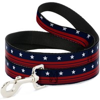 Dog Leash Americana Stars & Stripes4 Blue/White/Red (Us Import)