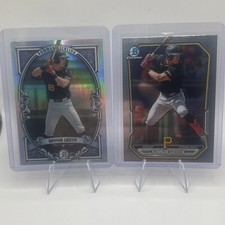 2026 Bowman Chrome 2 Card Konnor Griffin Lot 1 Base Chrome & 1 Sterling Prospect