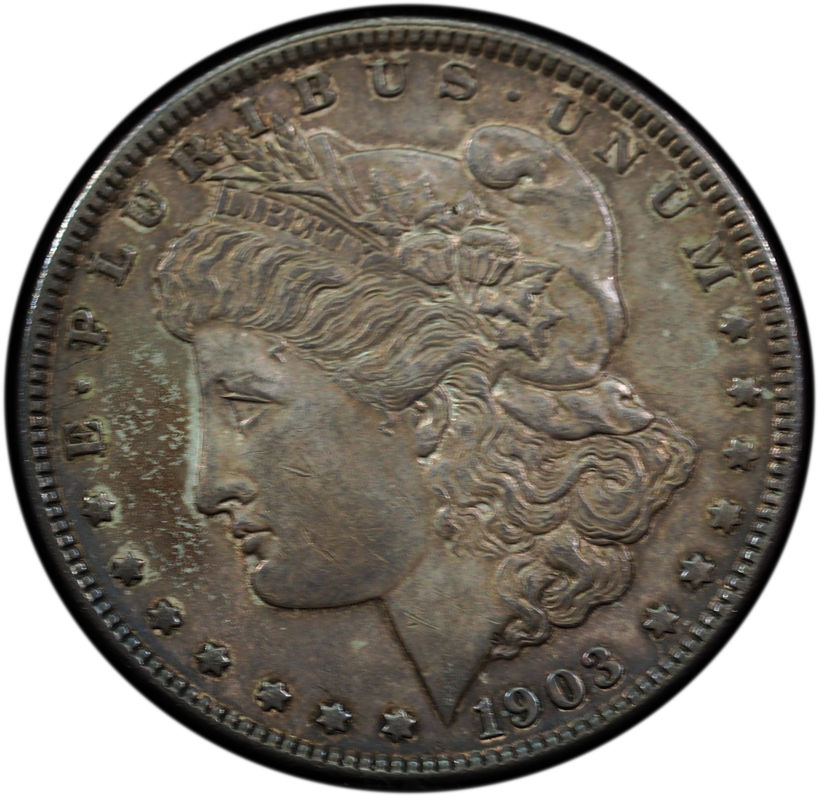 1903 Morgan Dollar BU Toned
