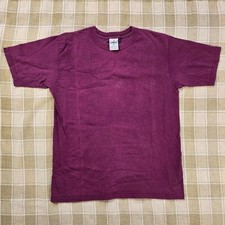 Vintage made in USA Chic/Russell blank plum maroon t-shirt S