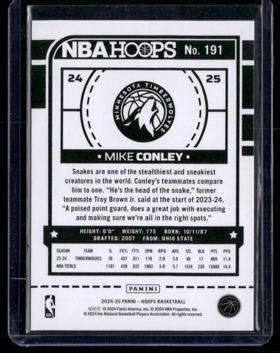 2024-25 Hoops #191 Mike Conley - Picture 2 of 2