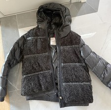 Moncler Kids Gray Teddy Down Jacket Size 14