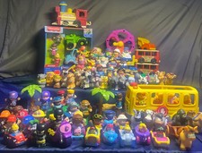 HUGE LOT 101 Fisher-Price Mattel NO DUPES Rare Little People Vintage Vehicles ++