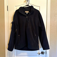Duluth Trading Co. Men s Black Full-Zip Fleece Jacket, Regular Fit Size M