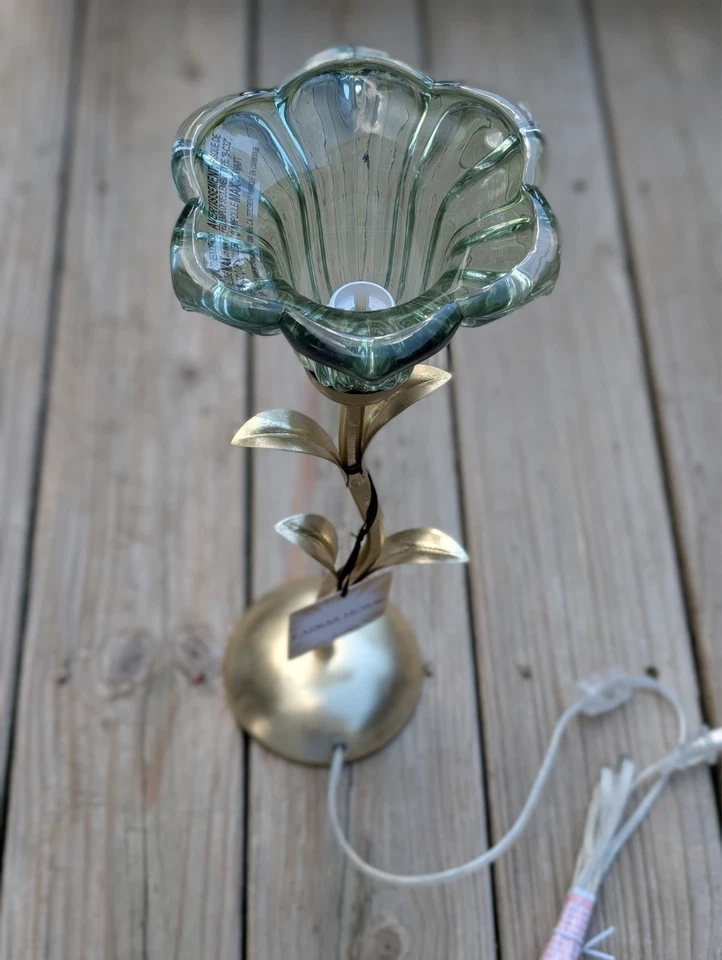 Karma Home viral green  flower Lamp TikTok new fall floral lamp  - Image 3 of 3