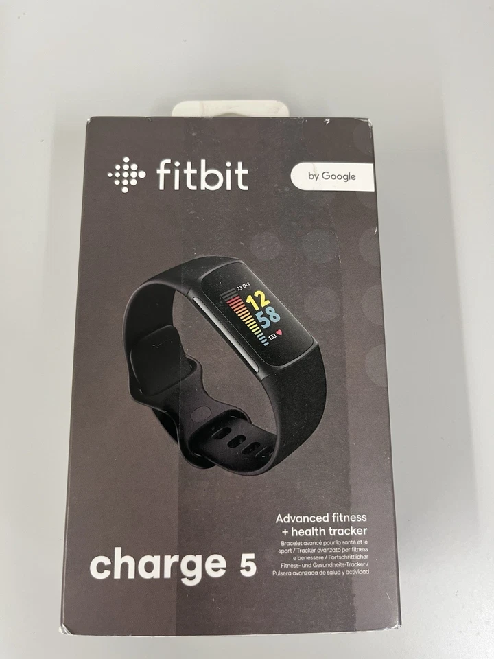 Fitbit Charge 5 Fitnessuhr Smartwatch Sportuhr Schwarz Graphit Neu&OVP B Ware - Bild 4 von 4