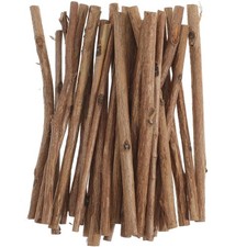 100pcs Wood Log Sticks for DIY Crafts 10cm 0.1-0.2 Inch in Diameter Natural T...