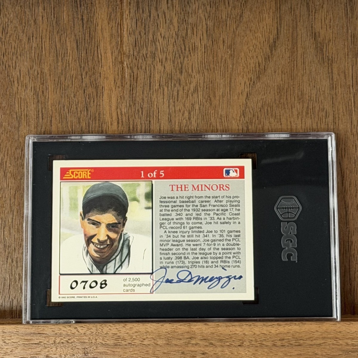 1992 Score Joe DiMaggio 