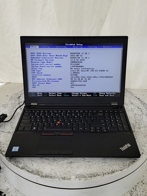 LENOVO ThinkPad P51 20MNS04T0E PC Laptop XEON E3-1505M V5 8GB 512GB SEE NOTES