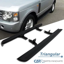Fits 03-12 Range Rover L322 HSE Black Aluminum Side Step Bars Running Boards