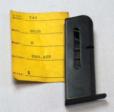 Star Model D Triple K Narrow Base .380 ACP Magazine