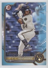 2022 Bowman Prospects Sky Blue Border 225/499 Felix Valerio #BP-128 fm0