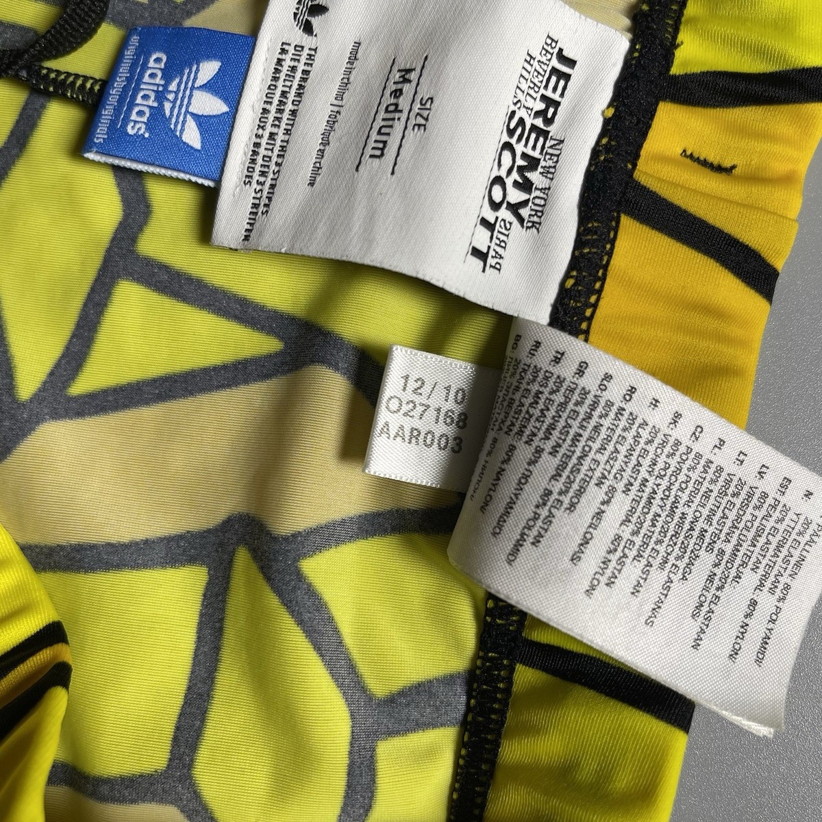 ADIDAS x JEREMY SCOTT VINTAGE FRIES TRUNKS SHORTS 2010/2011 SIZE