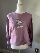 Disney Mickey Mouse Genuine Mousewear Pullover Sweatshirt for Women Plum size M