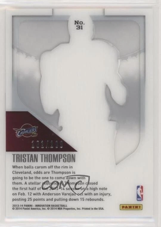 2013-14 Panini Innovation View /199 Tristan Thompson #31 - Image 2 of 2