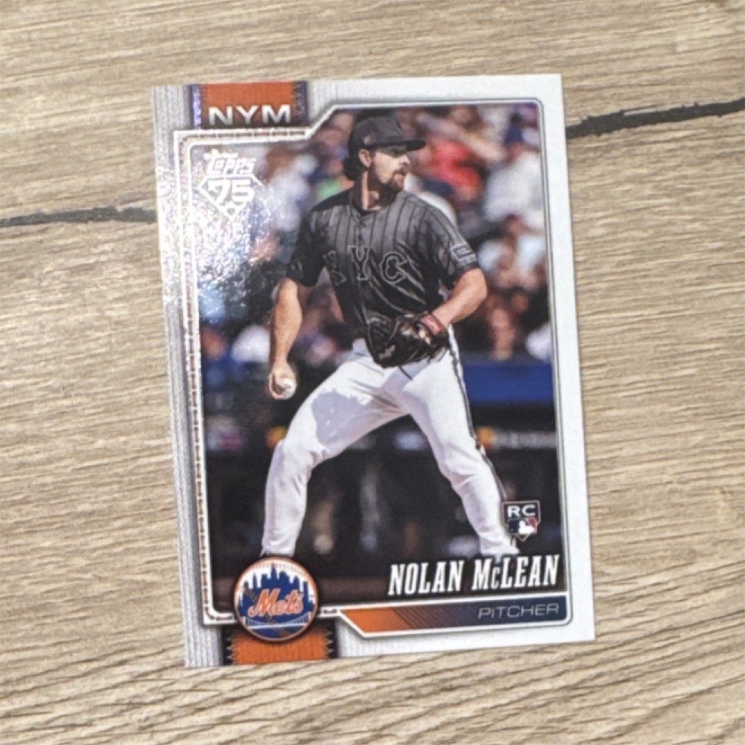 Topps 2026 Nolan McLean Rookie MetsBaseball Card #214