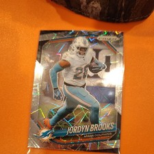 2025 Panini Prizm #129 Jordyn Brooks Lazer - Miami Dolphins
