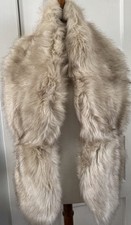 Faux Fox Fur Shawl Wrap Stole Shrug Winter Bridal Wedding Cover Up One size