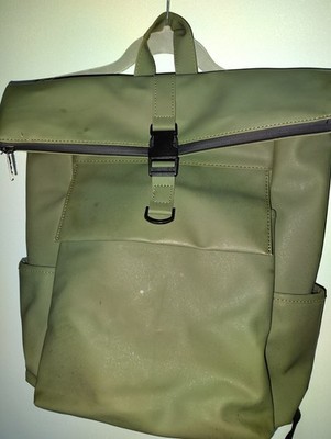 Typo Laptop Backpack Travel Bag Water Resistant Olive color NWT
