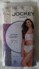 Jockey Elance French Cut 100 Cotton Underwear - Women's Size 7 - 3 Pack - New