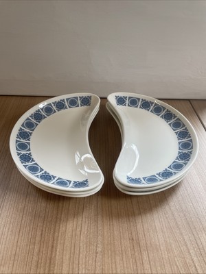 Vintage Retro Royal Tuscan Wedgwood Scharade Set Nierenteller x 6