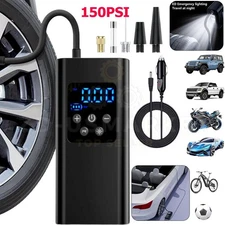 150 PSI Digital Display Tire Inflator Car Air Pump Compressor Portable Auto 12V