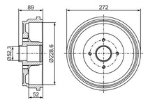 Tambour de frein Renault EXPRESS