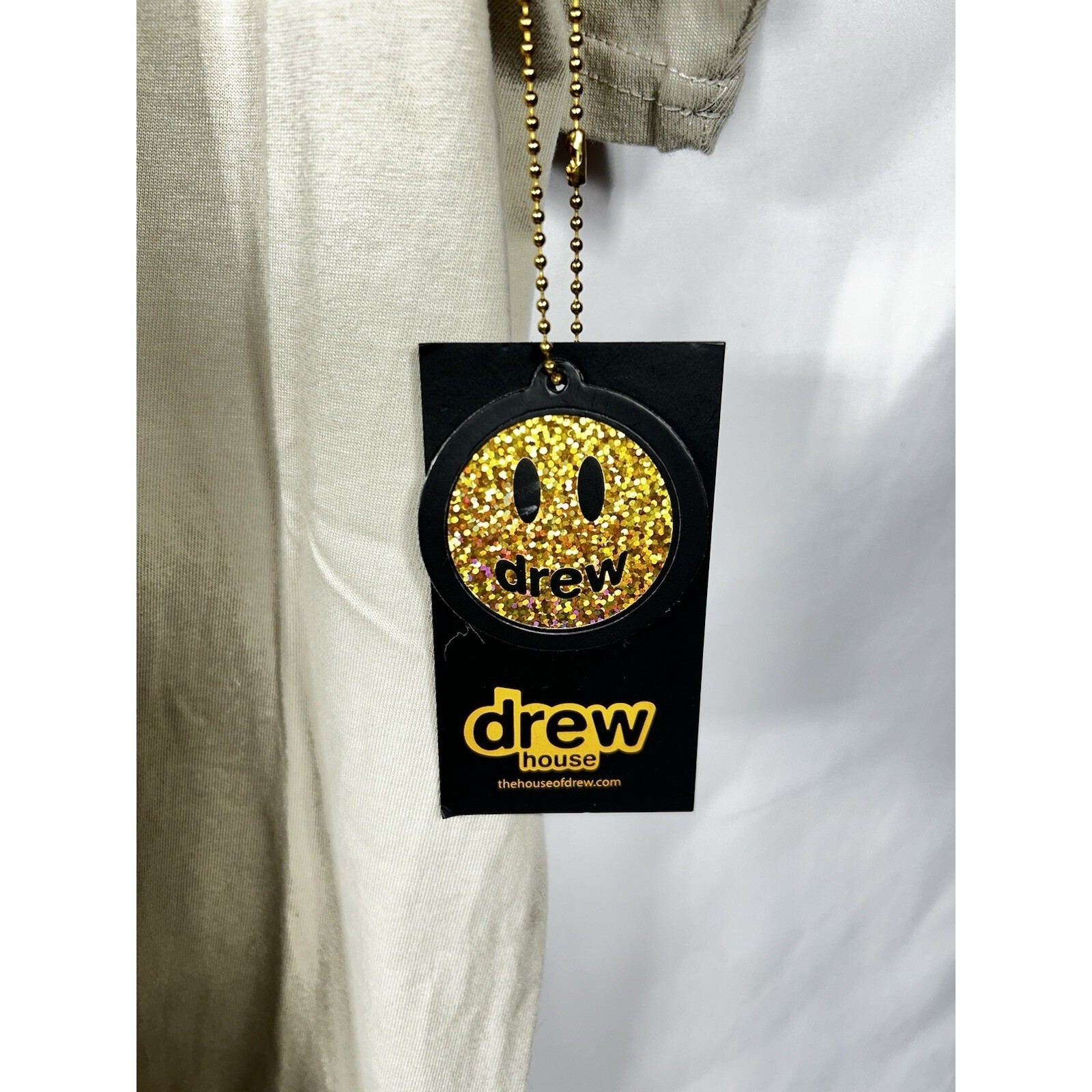 NEW Drew House Teddy Bear Font Justin Bieber T Shirt Mens Size L Bag Included