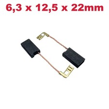 2x Motorkohlen 6,3x12,5x22mm für Bosch PKS 66, PKS 66 CE, EW/VMS380, PHO 300