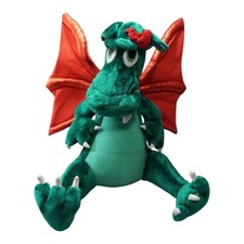 Vintage 1997 ACE Warner Bros Looney Tunes Green Dragon Plush 18  Stuffed Toy