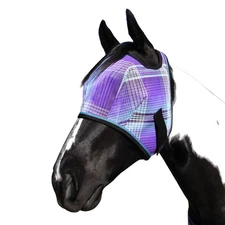 Kensington Fly Mask Web Trim Protects Horses Face and Eyes from Bites and Sun