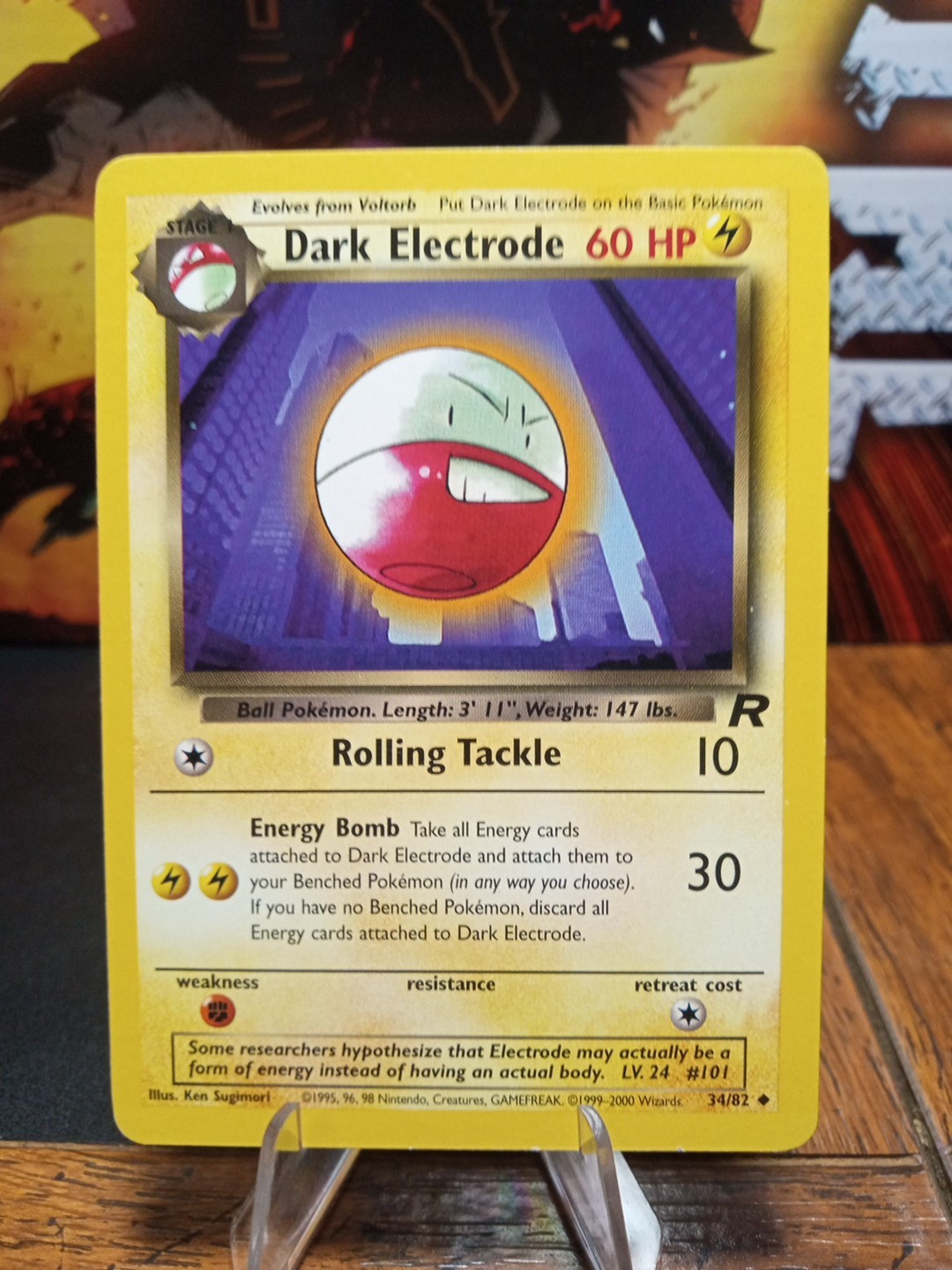 2000 Pokemon Team Rocket Dark Electrode #34 Extremely LP