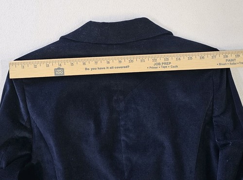 Veste blazer femme Brooks Brothers 346 bleu marine velours côtelé taille 14 coupe stretch - Photo 7/11