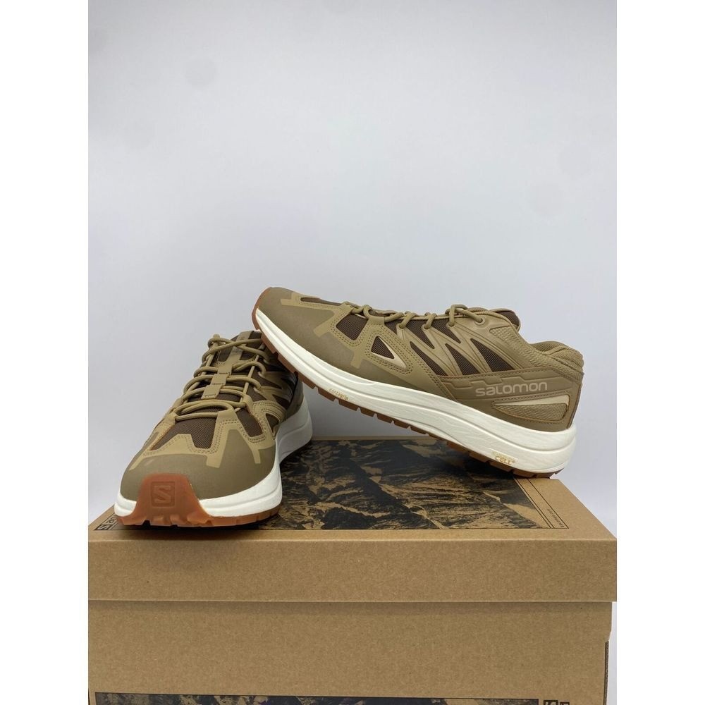 Salomon Shoes Unisex Mens 10.5 Womens 11.5 Tan Odyssey 1 Advanced Hiking NEW img_8831.jpg?fit=1200,900&  main image 3