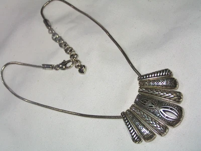 Brighton Argent Ton 7-Sections Pendentif Collier - Photo 1/4