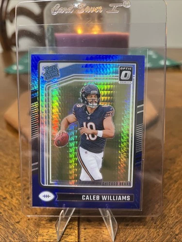 2024 Panini Donruss Optic - Rated Rookie Caleb Williams #201 Blue Hyper Prizm RC