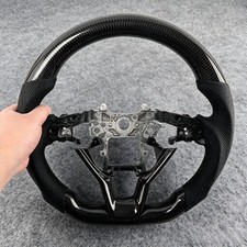 Customized Real Carbon Fiber Leather Steering Wheel For Honda Accord 10th 2018