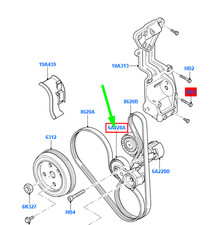 Poulies diverses Ford KUGA