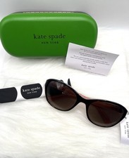 Kate Spade New York Hello Sunshine Cat Eye Sunglasses Brown Gradient BNWT Case