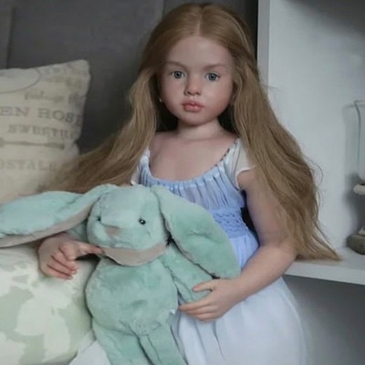 40'' Painted Reborn Doll Kit Toddler Girl Unfinished DIY Parts W/ Cloth Body Gift