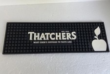 Thatchers Cider Black Rubber Bar Runner - Drip Mat - 50cm x 16cm -