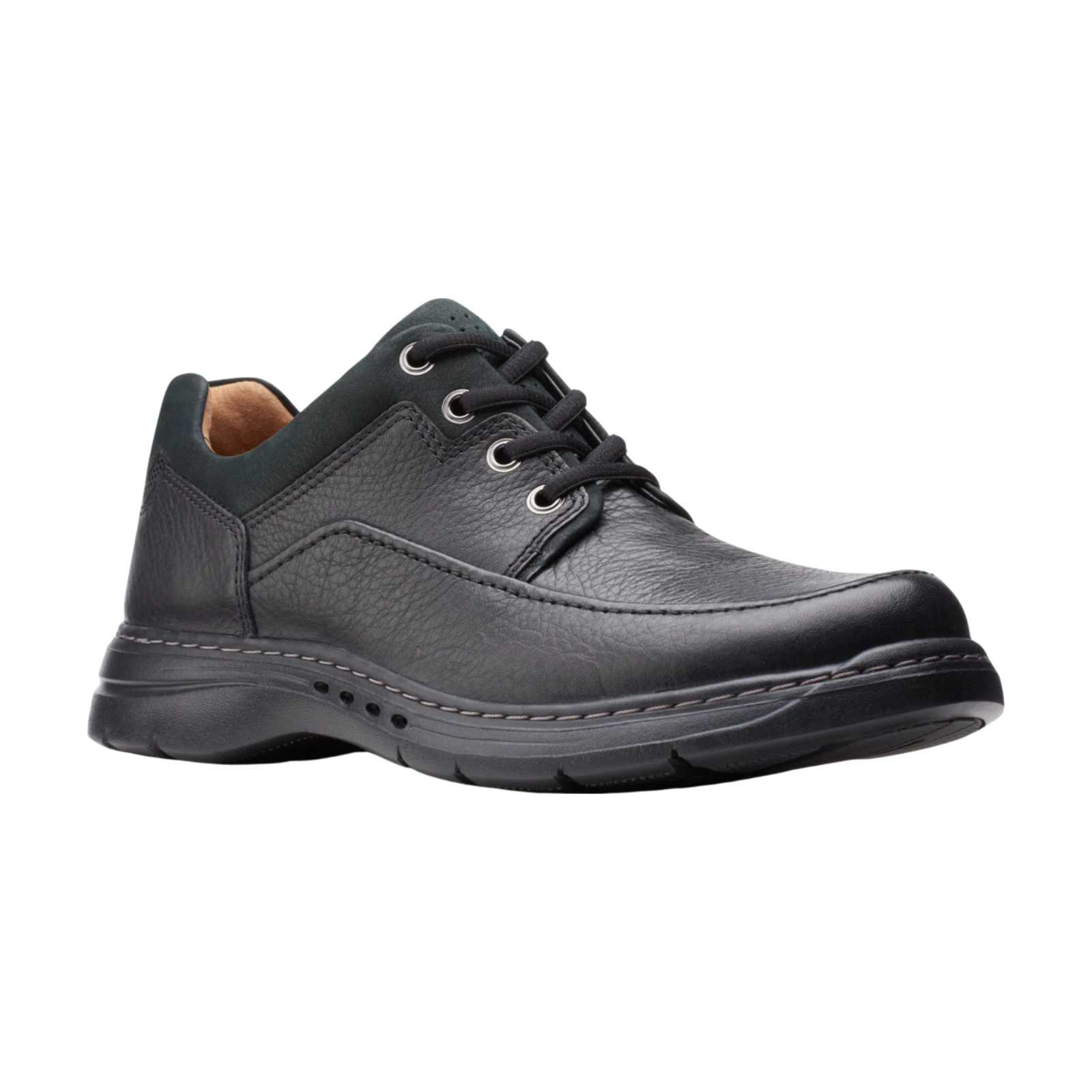 Pizzo Brawley non strutturato Clarks da uomo pelle nera taglia US 13 M [26151336]